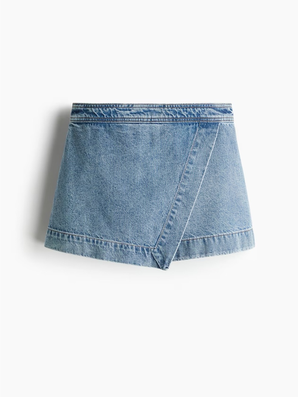 H&M Light Blue Denim Skort